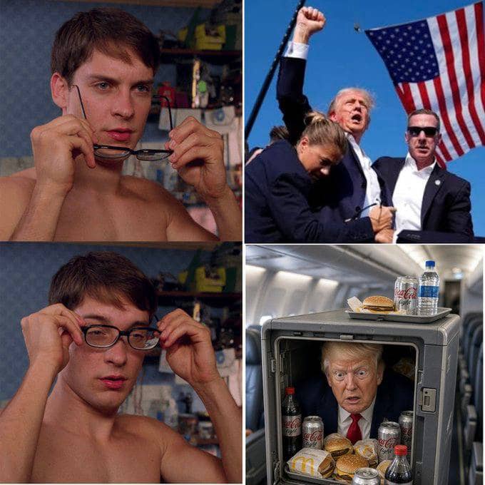 IraninSA's tweet photo. Brave American hero, or a coward hiding in a catering truck? https://t.co/t1vcmrdcHw