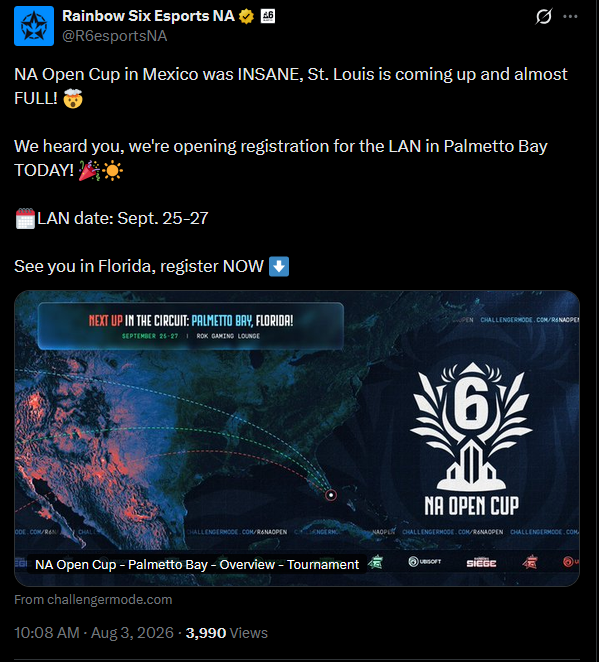 x1Leland's tweet photo. @R6esportsNA palmetto bay here i come 😍@zenquaz lets get this money twin https://t.co/OehUxAj5Aa