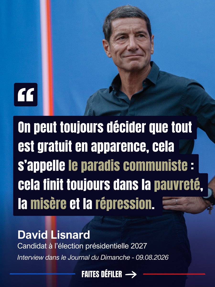 FranceavecDL's tweet photo. La gratuité n’existe pas. Quelqu’un paie toujours.

Quand l’usager ne paie plus, le contribuable paie davantage.

@davidlisnard défend une idée simple : responsabiliser, reconnaître la valeur du service rendu et cesser de faire croire que l’argent public est gratuit. https://t.co/wPiWQ2P1mN