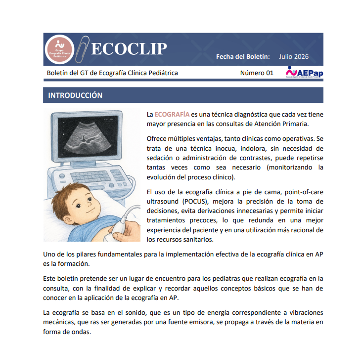 aepap's tweet photo. 📷 Boletines de trabajo en Ecografía clínica pediátrica
¿Conoces los eco-clips? Son los boletines de nuestro grupo de trabajo de Ecografía Clínica Pediátrica @GTEcoPed  
Acceso a todos los eco-clips hasta ahora disponibles en:
https://t.co/Vuxz8dYvrs
#ecografía #Pediatría https://t.co/zME2hGypVS