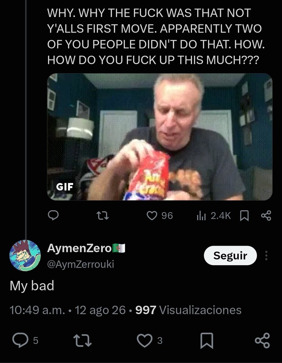 KakoMonour's tweet photo. @AymZerrouki OHHH NONONO, I MAY NOT RESPOND BADLY BUT I AM NOT ALLOWING YOU TO JUST COWER AWAY BRO https://t.co/ZBwwJFbY74