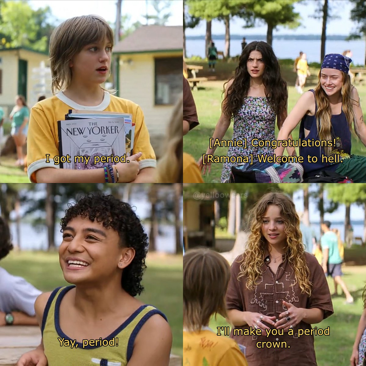 yelloowcars's tweet photo. it's funny how all their reactions were so on brand with their characters https://t.co/ovfuFayxs5
