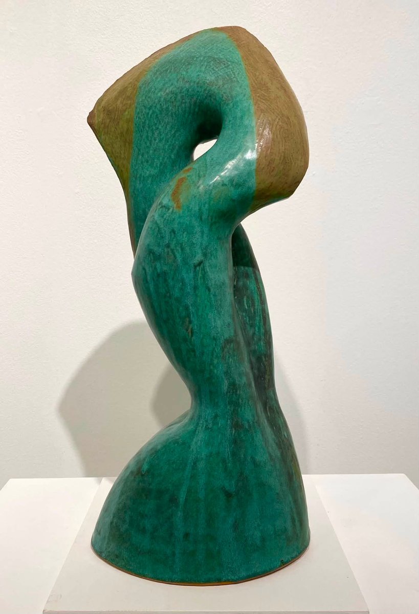 TheNaveMuseum's tweet photo. Spend a relaxing summer afternoon at The Nave and view:

"Full Circle", The clay sculpture art of Stan Irvin 🏺

Art pictured:  
Weathered Figure
Stan Irvin
Coil constructed, layered glazes, high fired stoneware
22.5 x 10 x 8

#fineart #victoriatx #sculpture #artmuseum https://t.co/1X7Kvx7jvx