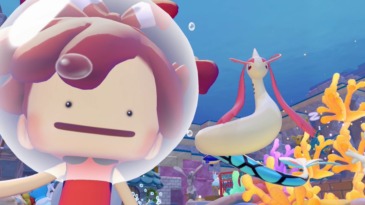 Sifu_pokePress's tweet photo. 【ぽこあポケモン情報】新イベント「ヒンバスのきれいなウロコあつめ」が開始

📅期間：8/13(木)5:00〜8/28(金)4:59
✅ヒンバス/ミロカロスが登場
1.ポケセンにいるヒンバスに話しかける
2.夢島に行き「綺麗なウロコ」集め
3.ポケセンで特別な家具と交換

🔽生息地は下記にて
https://t.co/K9bAPfVDvK https://t.co/2XVidCgmLl