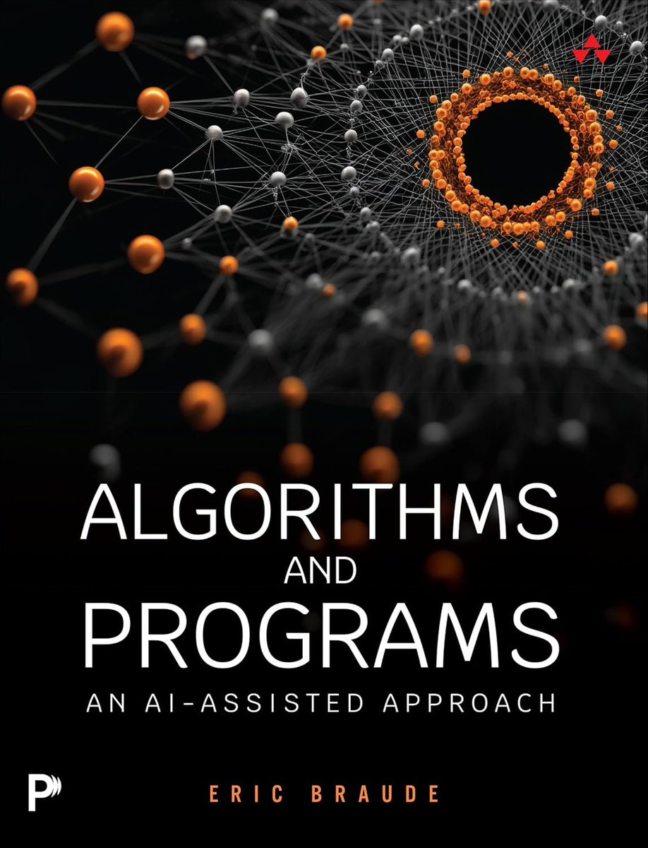 KirkDBorne's tweet photo. Just released!

"Algorithms and Programs: An AI-Assisted Approach"

This new book shows how to build a bespoke algorithm for your specific requirements >> clearly define the algorithm's purpose, design a structured outline, translate it into reliable code, and reason about its efficiency and complexity.

See it at https://t.co/dRFFpPQZ7o