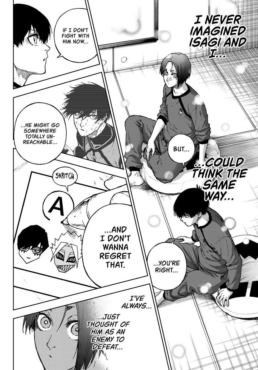 Arieslikesbllk's tweet photo. "Reo hates Isagi" is one of the biggest lies the fandom has spreaded

Reo literally thinks Isagi is a nice guy , he also thinks if they had met in another situation, they could have understood eachother better https://t.co/eBtkLzk2x6