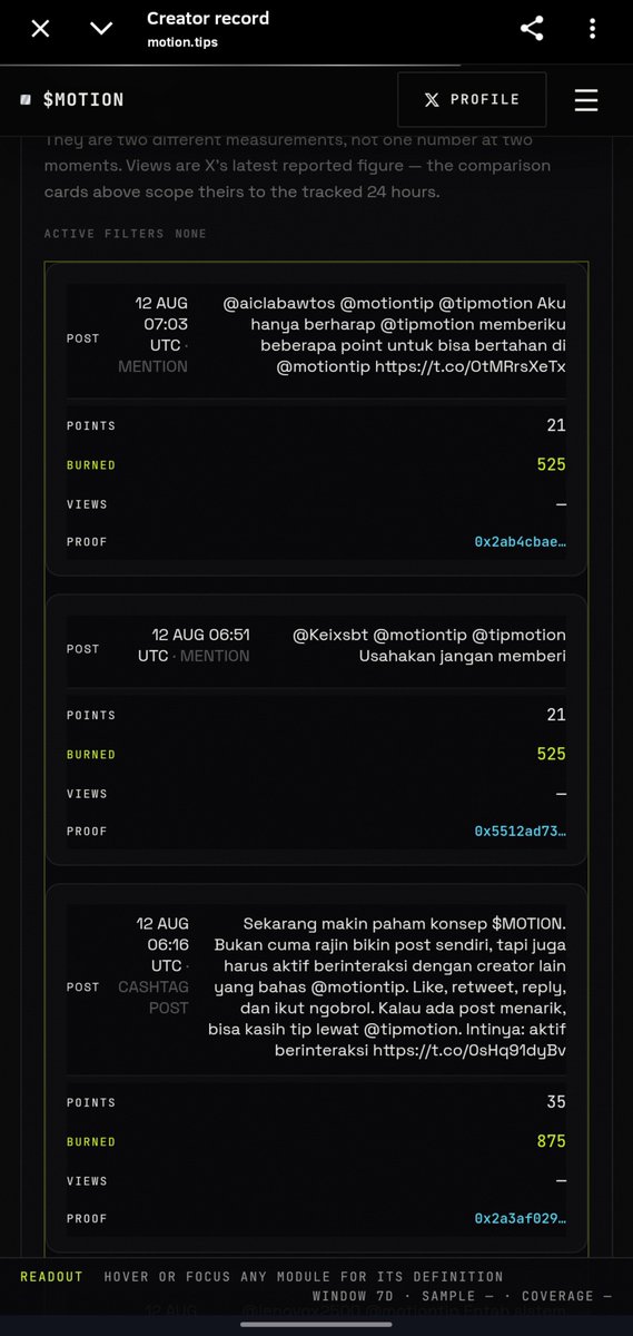 ydewi9939's tweet photo. Alert 🚨🚨
jika kalian hanya membuat post terlalu sering tanpa jeda akan membuat kalian ditandai protocol sebagai redflag bot 🧑‍💻

Lah terus gimana??
Gampang kok,cukup interaksi dengan sebutin @motiontip jangan lupa buat send berapa $MOTION Kamu dengan cara tag @tipmotion  
Done💰 https://t.co/q9zYEAwGNe