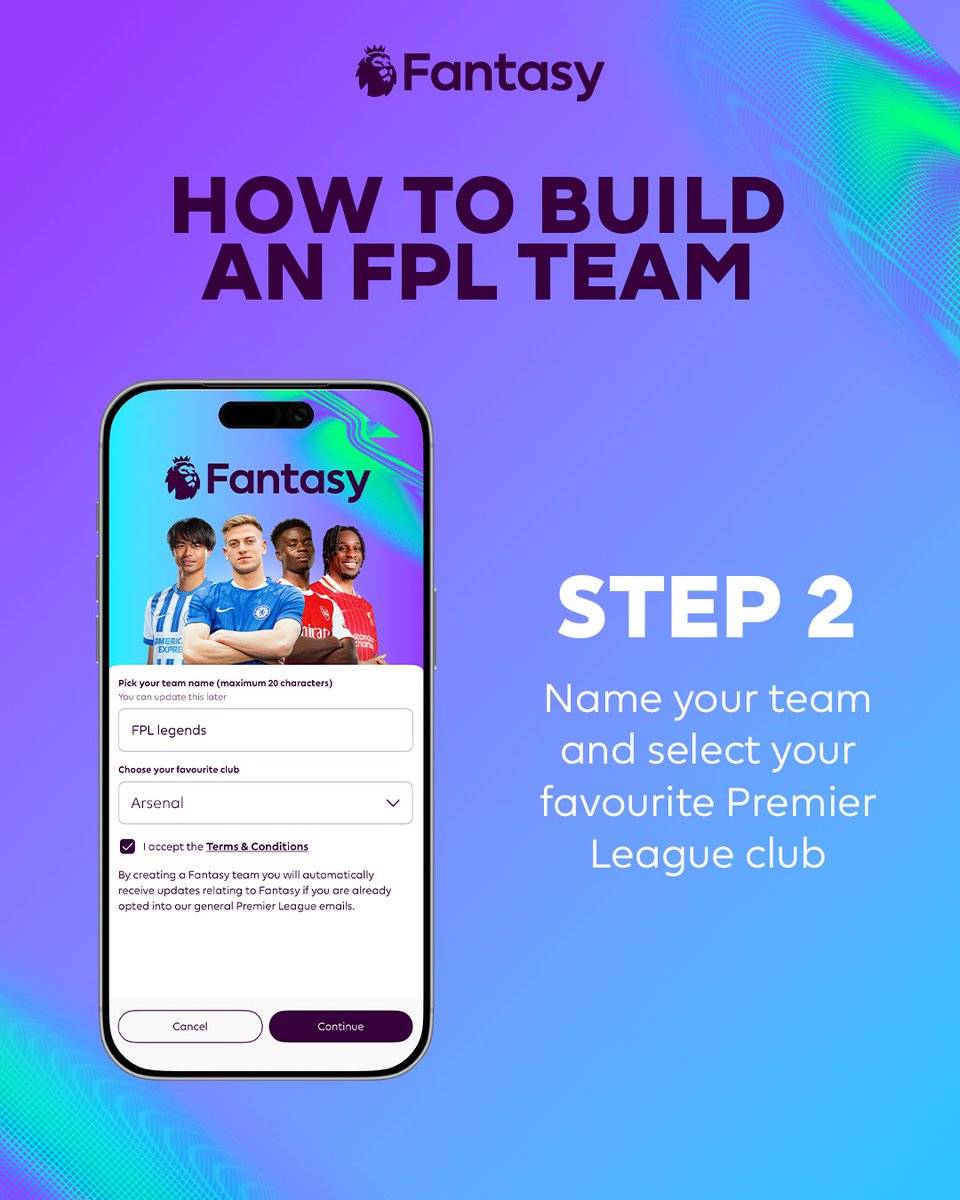 OfficialFPL's tweet photo. There's still time to create your Fantasy Premier League team 🙌

Here's a step-by-step guide on how to create your own #FPL team 👇