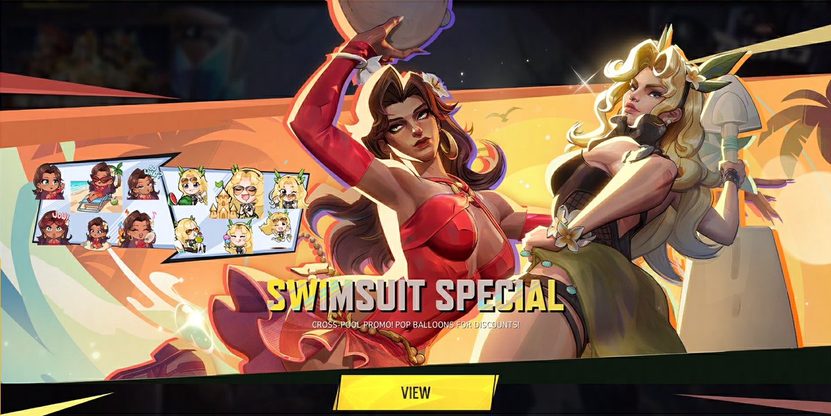 mmmmmmmmiller's tweet photo. ‼️ DETAILS: SKIN DISTRIBUTION

The "Soul Surfer" legendary Magik skin and "Seaside Sorceress" Scarlet Witch skin will be available via Pop &amp; Win balloon event, while the "Sacred Skies" Storm skin will be available via the in-game store. #MarvelRivals https://t.co/yXGylWkBVP