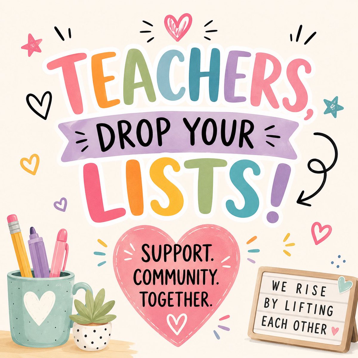 ShelbeElizabeth's tweet photo. Soaking in a sweet baby snuggle nap right now, which means I actually have two free hands to host a list drop! 👶🏼💤

Teachers: drop your wishlists below! Let’s boost each other, share the love, and help clear some lists! 💛🍎 #ClearTheList 

Our wishlist: https://t.co/KL09pdq6DA https://t.co/CHfTmg8D7w