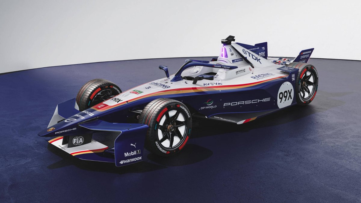 Spanishdriving's tweet photo. El Porsche 99x Electric lucirá esta livery tan emblemática para Porsche en Londres, última cita de la temporada de la @FIAFormulaE, que servirá además de despedida del Gen3 https://t.co/mfIT2pPZ1x