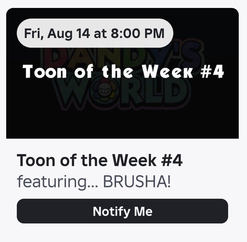 kimafuma_'s tweet photo. Brusha is Toon of the Week directly after Tisha..?? 

Ohh I’m scared for the lore 😭😭 https://t.co/CZhWpLkfq9
