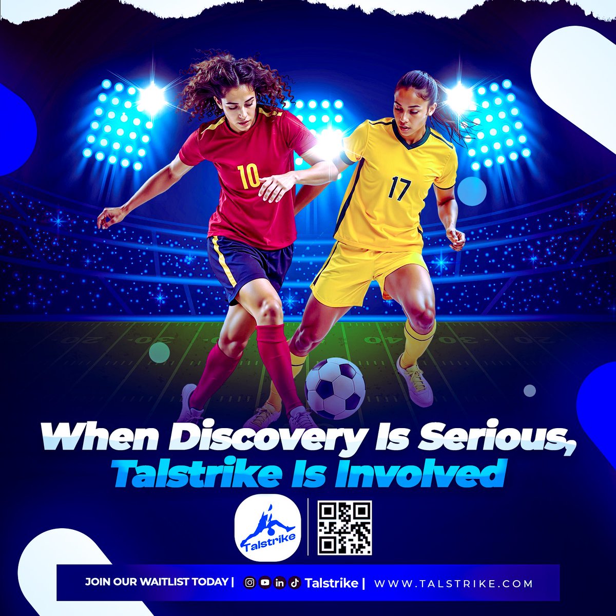 talstrike's tweet photo. Talstrike is building a direct path between talent and opportunity.
For athletes ready to be discovered, and decision-makers ready to find them. Download Talstrike today and make discovery seamless. #SurvivorMéxico #sportsdiscover #globalsports #FelizMiércoles #mls #talstrike https://t.co/LY7SX44Zyc