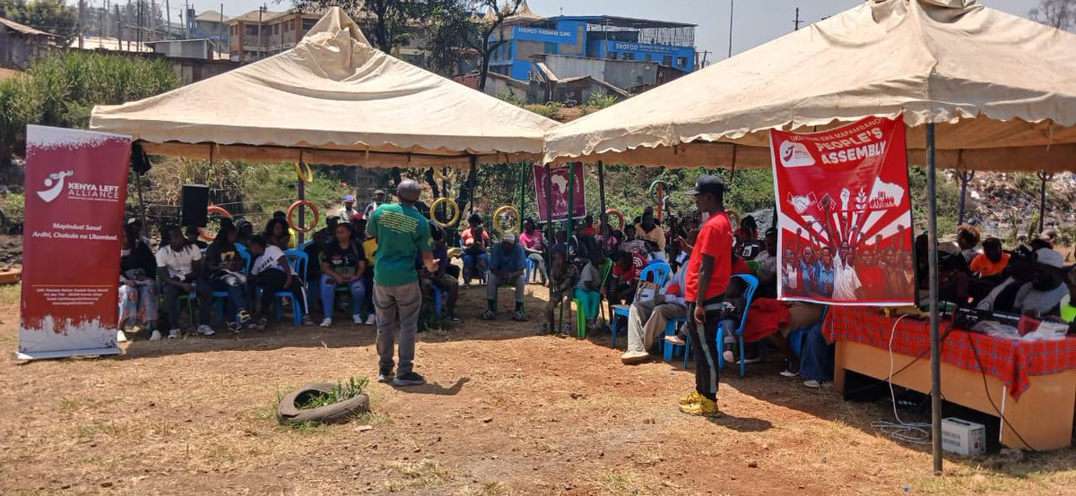 KenyaLeftA's tweet photo. MATHARE PEOPLE'S ASSEMBLY
Today,The KANYA LEFT ALLIANCE held successfully People’s Assemblies: In Mathare. As part of the People’s Agenda,there was formation of local People’s Assemblies and leaders to keep advocating.
#MapinduziSasa 
#People’sAgend https://t.co/B4Klpi21s2