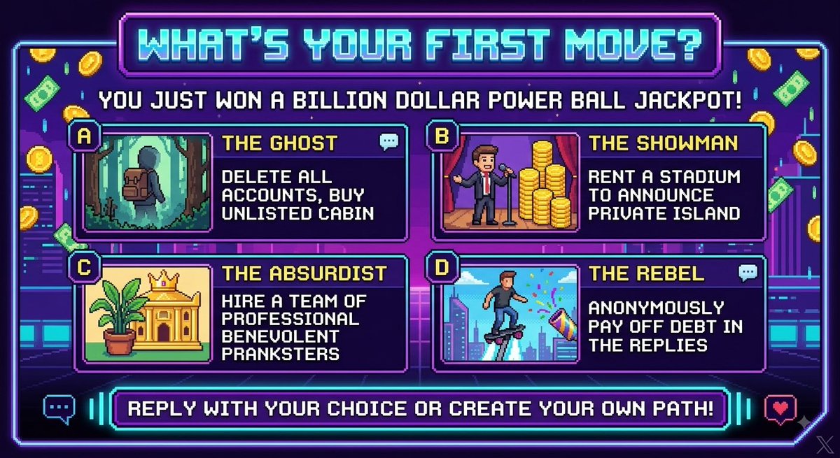 Thisislubanke's tweet photo. what’s your first move if you won the $billion dollar power ball jackpot? https://t.co/gfDjVR63km