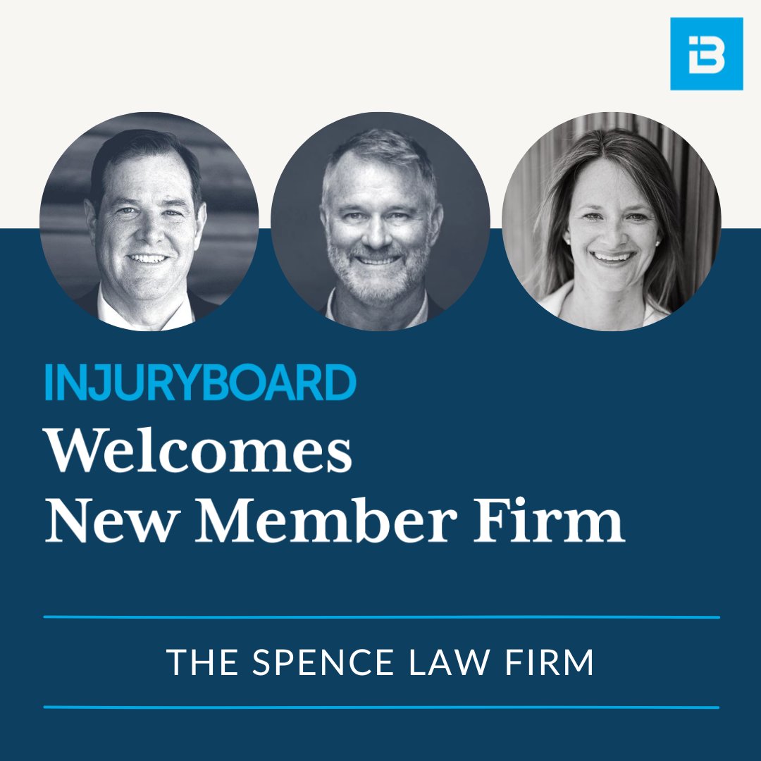 injuryboard's tweet photo. 🎉 Please join us in welcoming @TheSpenceFirm to the Injury Board family!

We’re excited to welcome G. Bryan Ulmer III, Mel C. Orchard III, and Emily R. Rankin to IB! Bryan is a Past President of the Wyoming Trial Lawyers Association, an Associate of ABOTA, a board-certified trial lawyer through the NBTA, and currently serves on the AAJ Board. Mel is a former WTLA President, serves on the AAJ Board of Governors, and is the current President of the Wyoming ABOTA Chapter. Emily also previously served as President of the WTLA.

We’re proud to have this outstanding team and their commitment to leadership, excellence, and service as part of the IB community! 💙

#InjuryBoard #IBWelcome #NewMember #IBCommunity