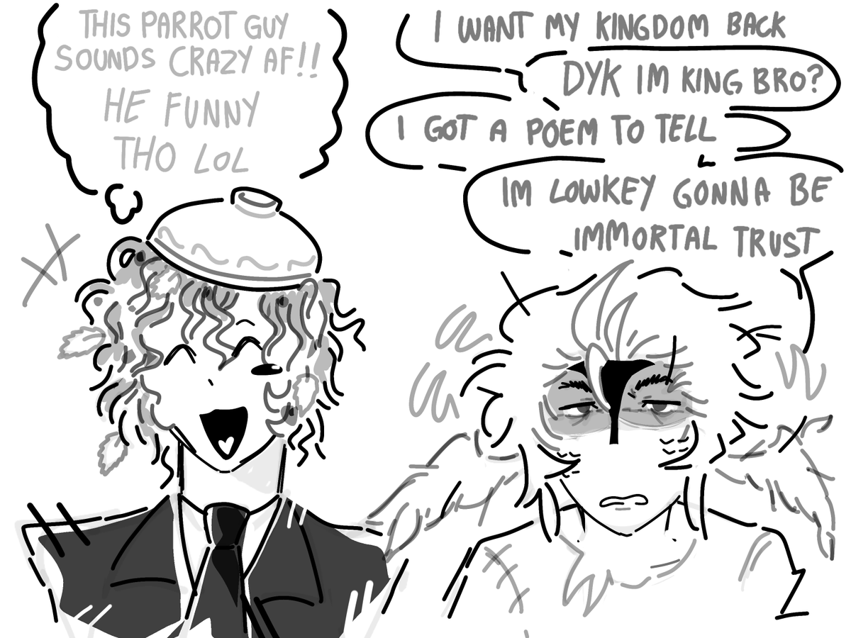 vinniieeyy's tweet photo. // uu spoilers parrot pov

laughing with the crazy man to stay alive https://t.co/TGJdU3cNbd