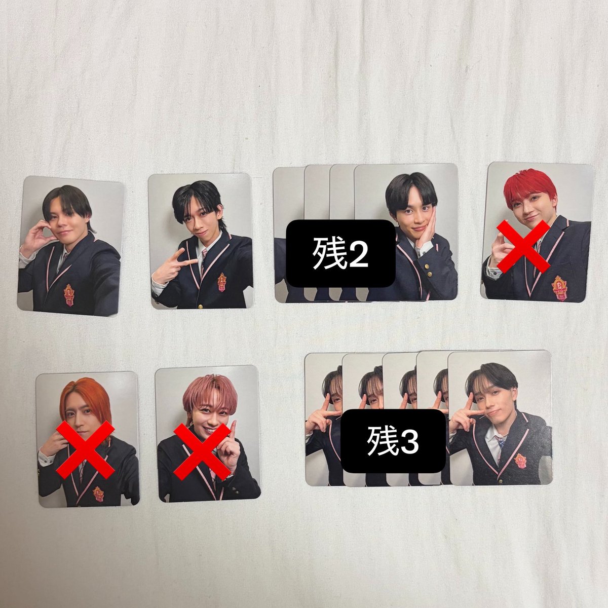 ___01tr23hk's tweet photo. EBiDAN Yes!東京  超特急　特典封入 交換 トレカ 

【譲】カイ リョウガ タクヤ タカシ マサヒロ アロハ(サイズは画像参照)

【求】ハル＞買取(希望額ご提示の上DM)

同枚数まとめて交換、8/14.15.16エビライ手渡し優先

お気軽にリプかDMまでお声掛けください

#EBiDAN交換 #超特急交換 https://t.co/RE6A4MBKkf