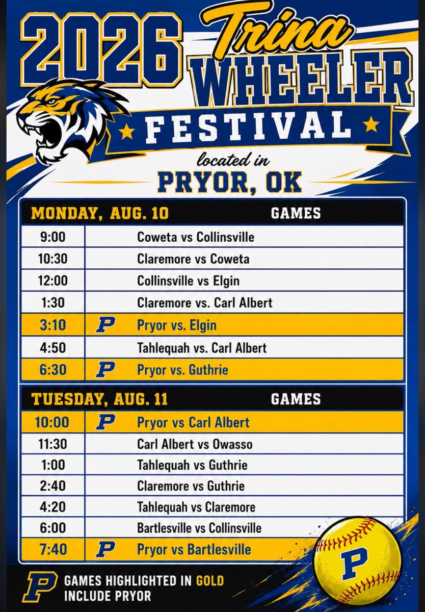 MckennaY_02's tweet photo. Our festival was a success. We had great competition and solid wins 4-0 to start our season.  🐯🥎❤️ https://t.co/wN07yLNFOu