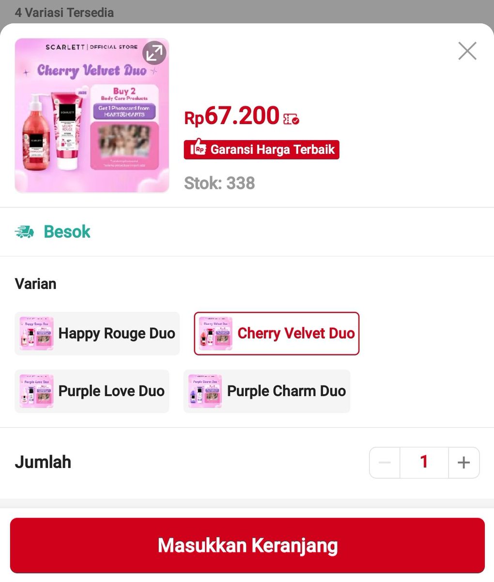 noerlaksmi's tweet photo. Scarlett X Hearts2hearts varian ini lagi turun harga. Khusus link ini masih dapat photocard.

 https://t.co/lrFvjCzlux https://t.co/1pYGDCEVlm