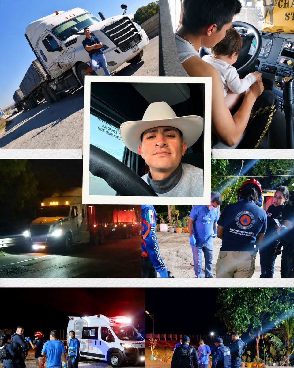 VigiaCiudadano7's tweet photo. Ya no le quedaban fuerzas, pero Eduardo siguió manejando... solo quería llegar a un lugar donde alguien pudiera ayudarlo.

Eduardo Rodríguez tenía apenas 26 años. La madrugada de ayer martes, iba manejando su tráiler de Chiapas rumbo a San Luis Potosí, cuando unas personas desconocidas se cruzaron en su camino.

Eduardo aceleró e intentó poner a salvo lo que llevaba, pero dos impactos hicieron que ya no pudiera continuar su camino.

Todo esto ha ocurrido cuando iba por la carretera Nuevo Teapa a Cosoleacaque, al sur de Veracruz. A pesar de cómo se encontraba, todavía logró manejar unos kilómetros buscando un lugar donde pedir ayuda.

Eduardo bajó del tráiler y alcanzó a pedir ayuda, pero esta vez su cuerpo ya no resistió. Se desvaneció y, aunque intentaron ayudarlo, ya no logró recuperarse.

Y lo que más duele es que detrás de ese joven trailero había una familia esperándolo. Eduardo era papá de dos pequeños, una niña y un niño, por quienes todos los días salía a trabajar para llevarles el sustento.

Ese día Eduardo salió a ganarse la vida como cualquier padre de familia. Lo que no sabía era que sería su último viaje.