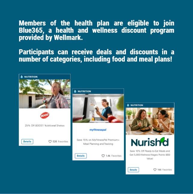 benefitssd's tweet photo. Blue365 is available to all employees and covered spouses and dependents enrolled in the #SouthDakota state health plan! Visit https://t.co/xqO3RdsC7C to learn more!

#blue365 #mealplans #healthrecipes #wellbeing #healthcare https://t.co/lfxxmZjkI3