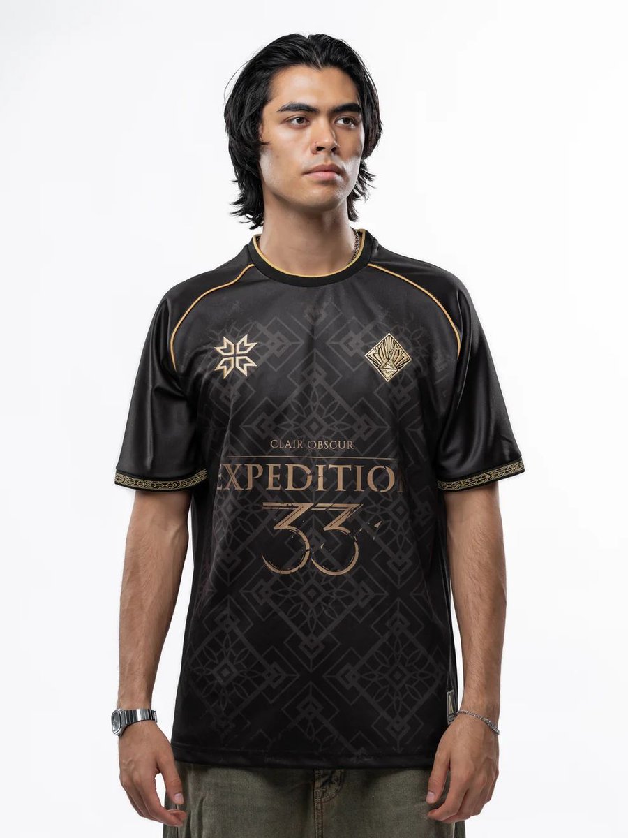 Wario64's tweet photo. Clair Obscur Expedition 33 jerseys up for preorder at IGN Store ($95 each) https://t.co/0yyQy6EFWT #ad https://t.co/8l9cifcEnZ