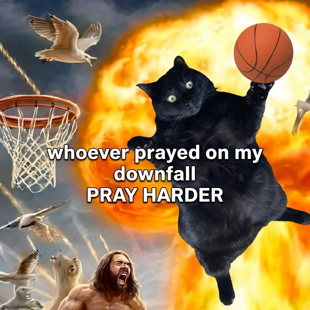BallinB20's tweet photo. whoever prayed on my downfall PRAY HARDER https://t.co/LBxmYGLaeg