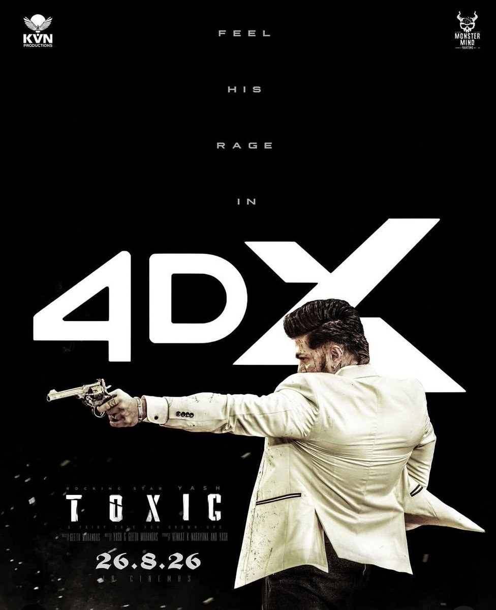 kfi__talks's tweet photo. Nknn ondak ond competetion kodo tara posters💥💥💥 

Experience #ToxicTheMovie in Dolby Cinema,4DX &amp; IMAX🔥

#Yash #Toxic https://t.co/ofpEjZzIlS