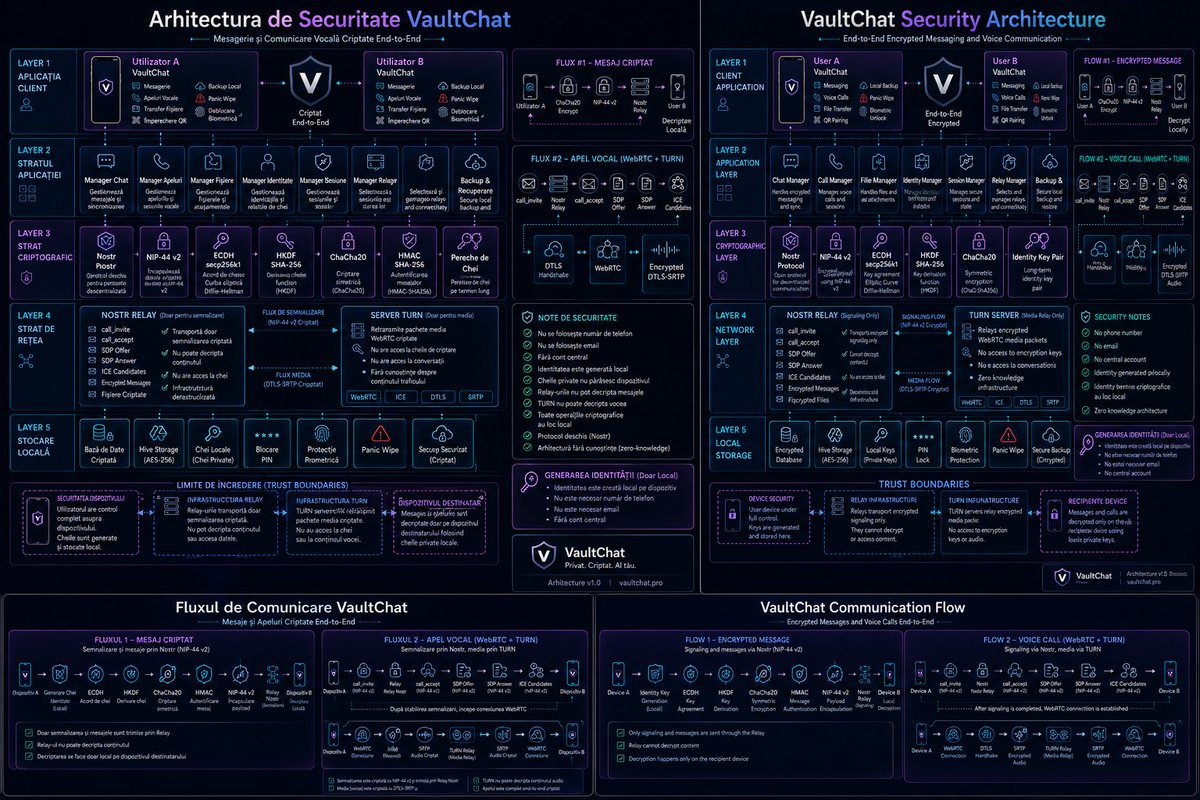 VaultChatHQ's tweet photo. @maria_wats8492 With VaultChat, we used GPT across the entire stack: Android encrypted communication, Nostr, WebRTC/TURN, server infrastructure, security hardening, self-hosted licensing and payments. The hard part remains engineering decisions, testing, and iteration. No special prompts. https://t.co/qeoI690yl5