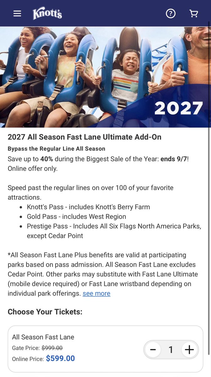 AmusementSource's tweet photo. Hot take: You can’t brag about playing the system and then be appalled when Six Flags closes your Fast Lane loophole. Nobody learned from the Magic Mountain dining plan debacle… 🤦🏻♂️
#sixflags #fastlane #cedarpoint #themepark https://t.co/2yl8SX1YFF