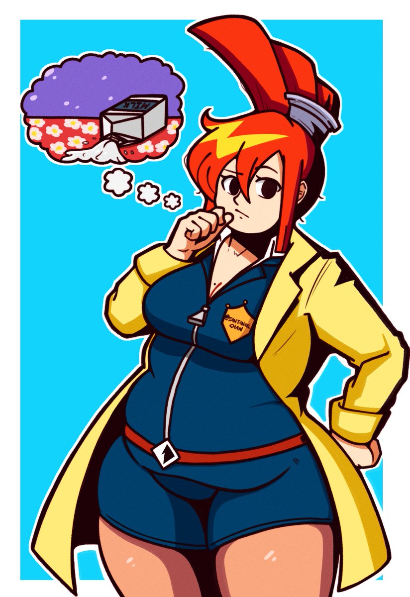 SantanaelChan2's tweet photo. Lynne from Ghost Trick....but fat! https://t.co/wcVoQYBVQV