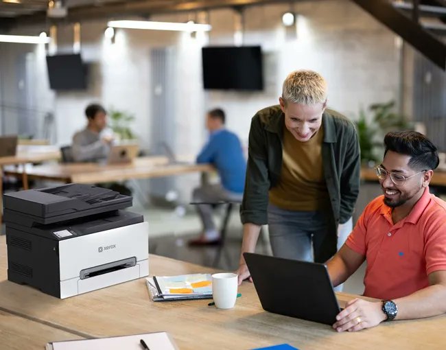 ambizcenter's tweet photo. Say goodbye to complicated setup and hello to effortless printing. The Xerox C255a sets up right from your phone with the Easy Assist App. Print, scan, copy, and fax, made simple! https://t.co/abyQUVxVP7 https://t.co/552ofELEoq
