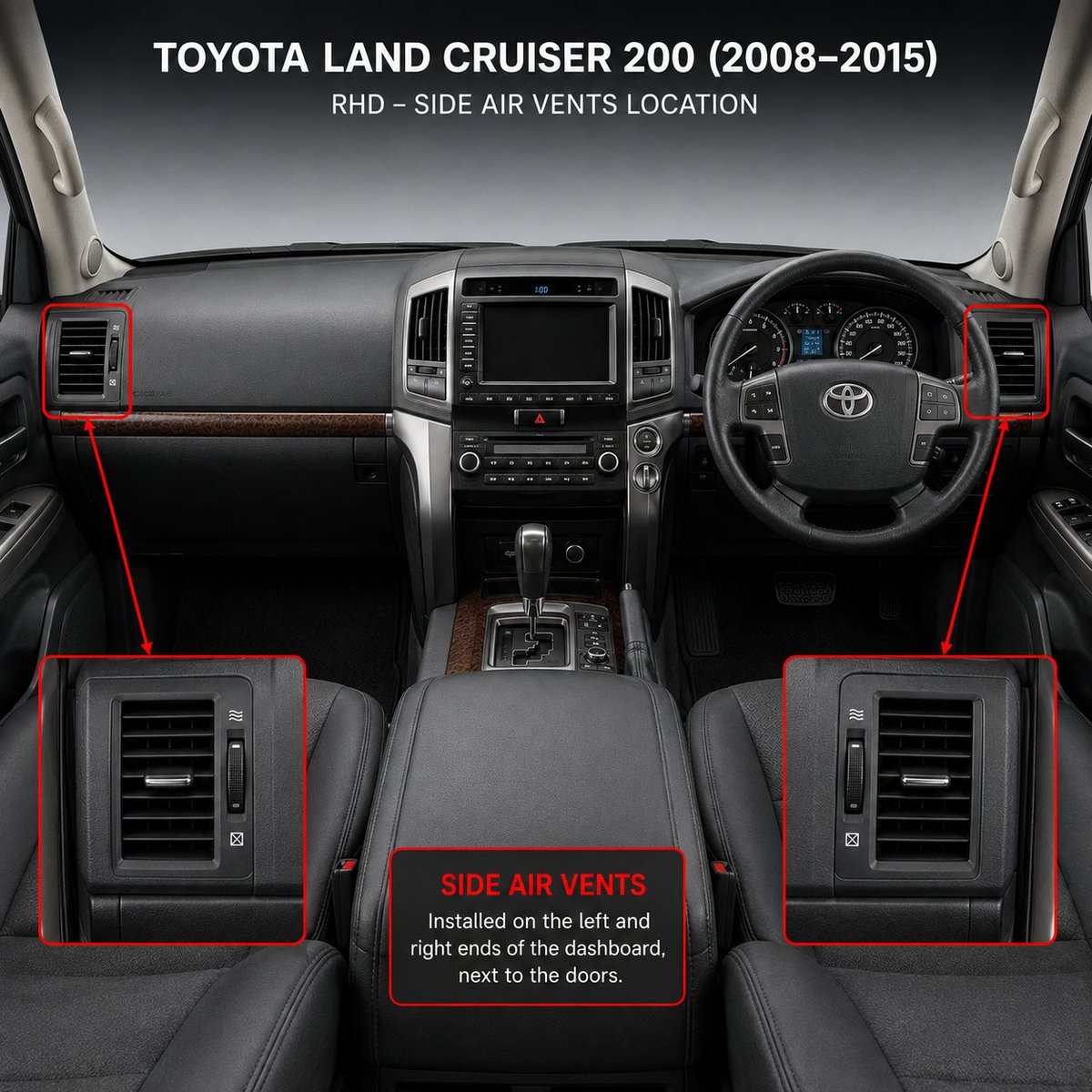 jonniejonte's tweet photo. Side Vents for Landcruiser 200 2008 2015. 
Call us on 0769 774410 Safaricom https://t.co/bXki8mMqZw