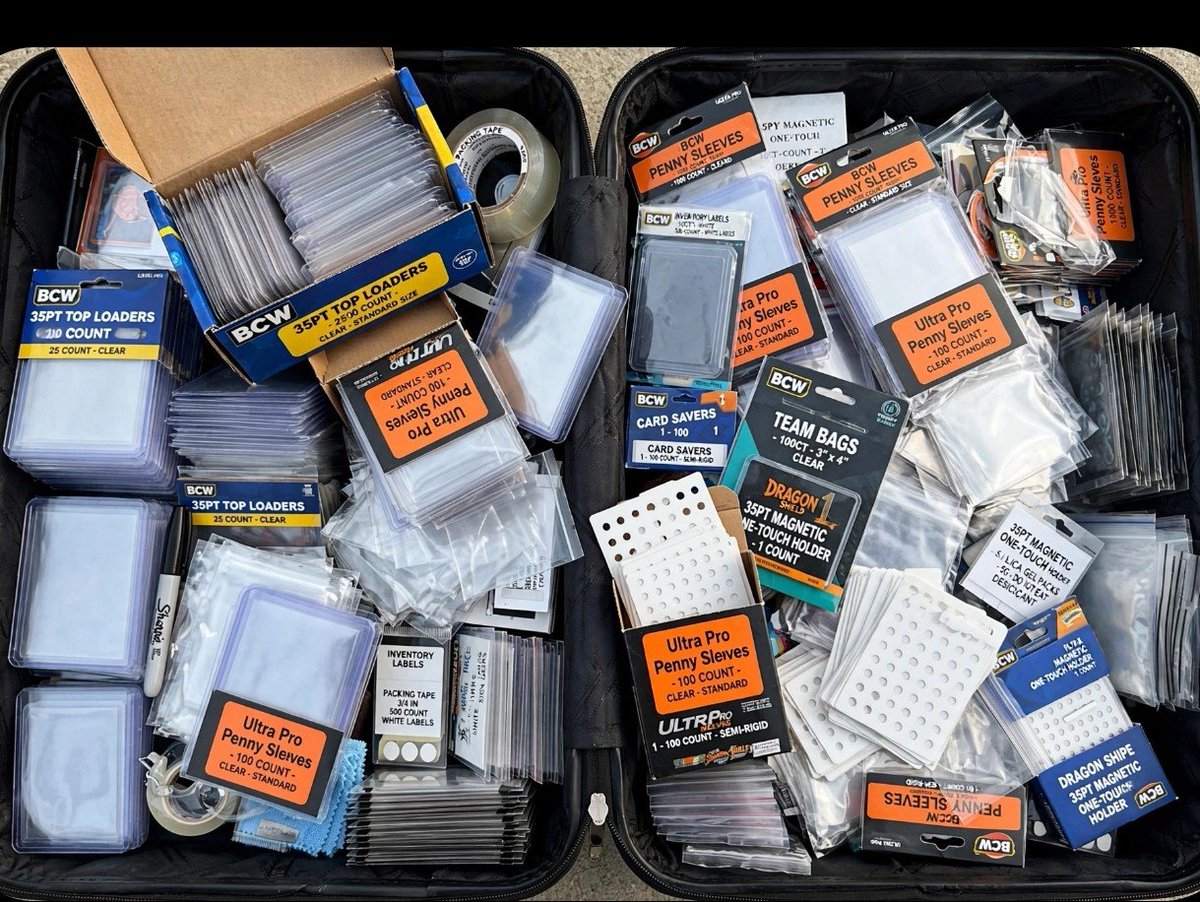 CrashMetaX's tweet photo. Suitcase packed, supplies locked in, and ready to touch down at DDNYC.

​If you are hunting for the Doginal Dog Legends: Rise of the Pack trading card game at the event, here is what’s currently taking up 90% of my luggage space:

​Protective Gear: Toploaders, penny sleeves, and binder pages ready for fresh pulls.

​Trade Binder: Stacked and sorted to swap dupes and hunt down missing rares.

​Playmat & Deck Box: Set up for casual matches and spontaneous table action between panels.

​The grind to complete the set starts the moment doors open. 

Who else is hitting the floor at DDNYC? 

Drop what you’re hunting for below, let’s set up some trades before day one 👇