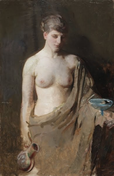 ArtistOnThisDay's tweet photo. Born on this day, August 12, 1849:
Abbott Handerson Thayer (American)

Hebe, c. 1890 / Celestial Hebe (Jean Coulon) https://t.co/P95sdpF66j
