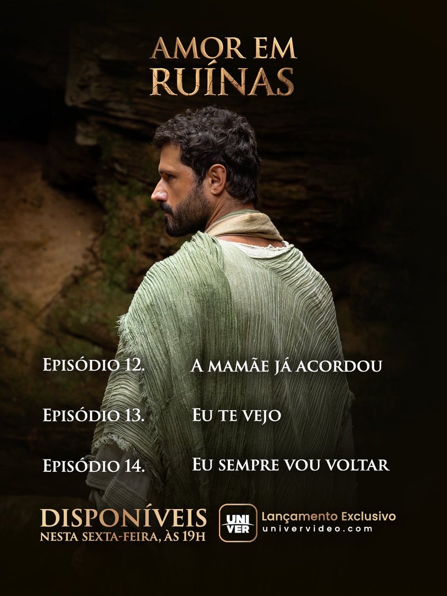 univervideo's tweet photo. Prepare-se nesta sexta-feira, 3 episódios inéditos de #AmorEmRuínas, só no https://t.co/IIr7ZOGGhg 🪻

#Univer10Anos #UniverDay #Serie #Episodio https://t.co/LgxvKq9PGd