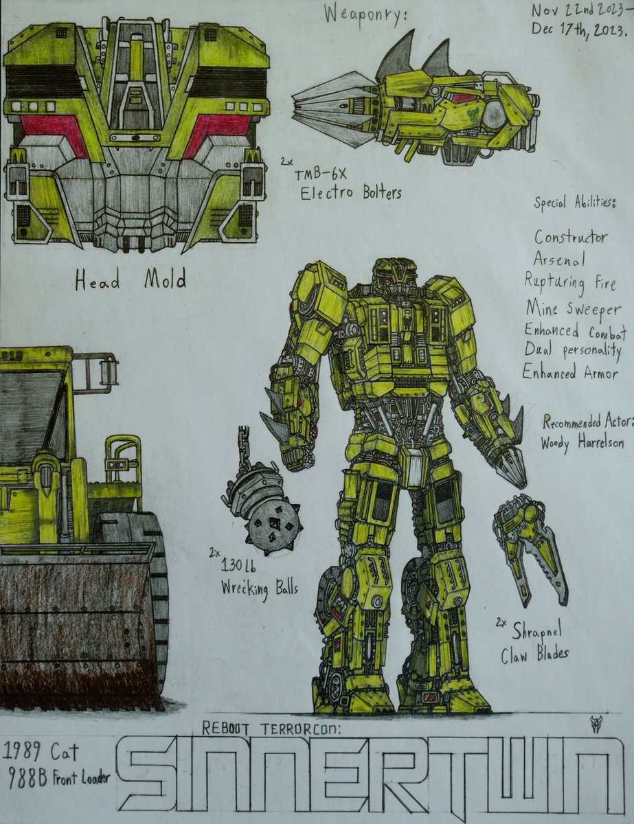 MonoNightStudio's tweet photo. Sinnertwin (Monster, Vehicle, and Robot Mode)
#transformers #Decepticons #Terrorcons #cybertron #traditionalart #sketches #characters #characterdesigns #sciencefic #hasbro #paramount #transformersmovies #robots #constructicons #warforcybertron #transformersmovie #Sinnertwin https://t.co/MTAuV5bHfO