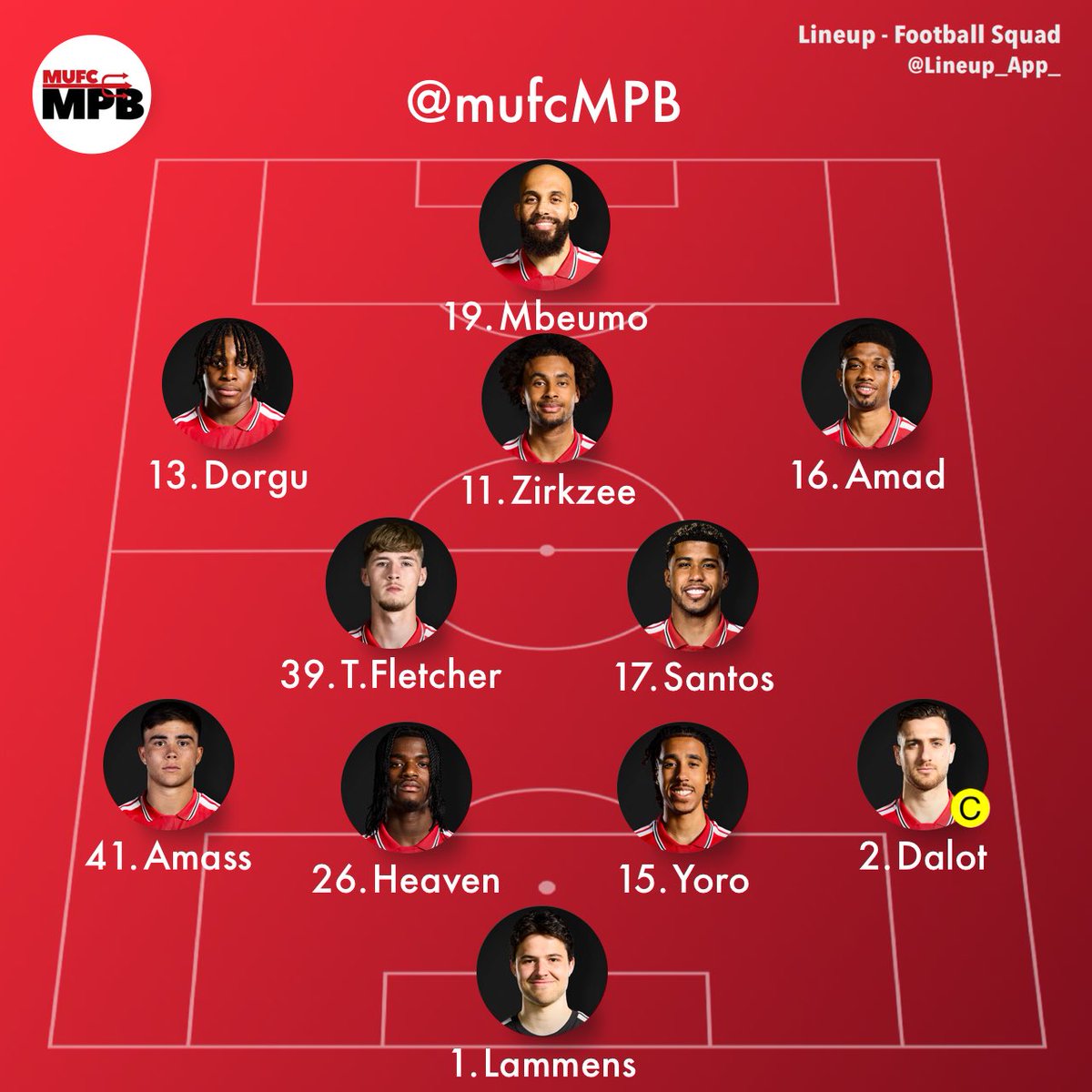 mufcMPB's tweet photo. 🚨🚨 BREAKING!!

Manchester United lineup vs Leeds! 🔴 https://t.co/VRl0JZMZDR
