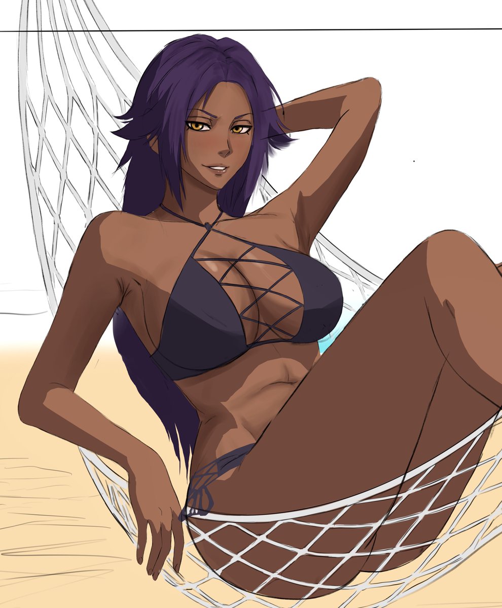 AyanoArts's tweet photo. first time drawing swimsuit yoruichi
first time drawing brave souls ver.
wish me luck 😤

#BLEACH #Yoruichi #wip #rkgk https://t.co/6wXSIWp0Gx