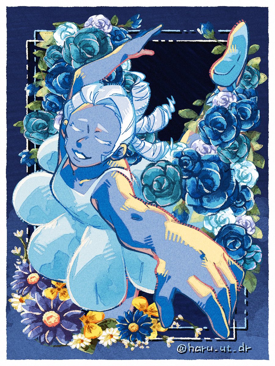 haru_ut_dr's tweet photo. 押し花–瑠璃紺–
#deltarune https://t.co/YRhVJkTJyd