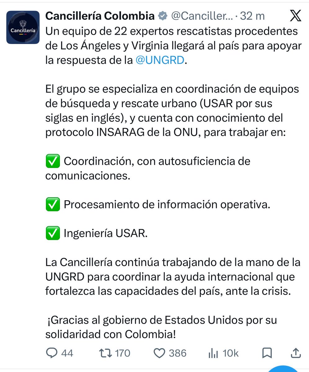 eluzz9's tweet photo. @paulabolivar No es que no necesitáramos rescatistas. Es que el Gobierno decidió aceptar únicamente a los que venían de Estados Unidos, aunque llegaran más tarde que otros equipos que llevaban desde el primer día esperando para poder entrar y ayudar. https://t.co/Pc9UGZtIpc