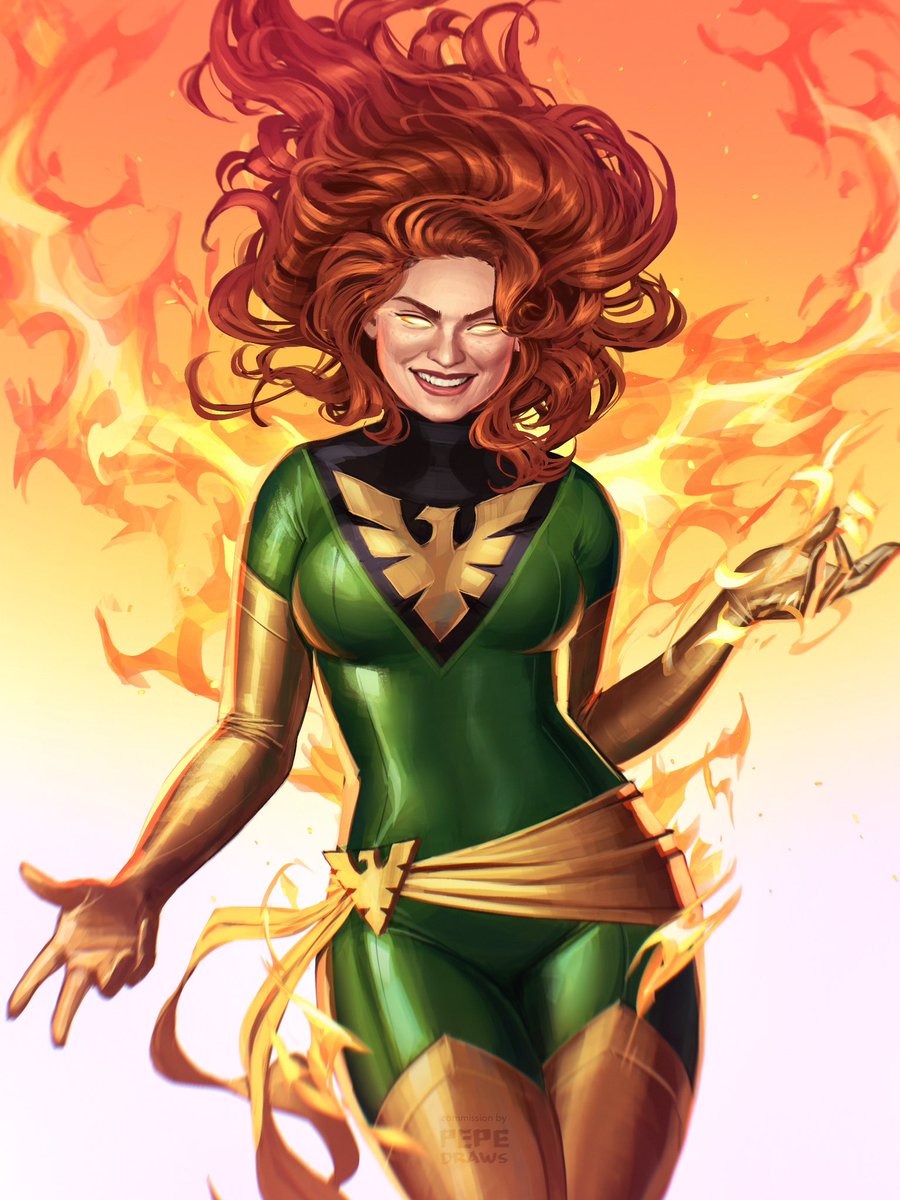 pepedraws's tweet photo. Jean Grey - The Phoenix 
[COMMISSION for @DXFromYT ] 
#JeanGrey https://t.co/hEu8t0gPpq