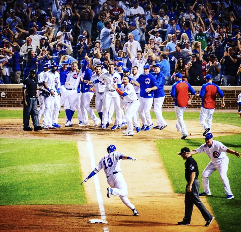 Brett_A_Taylor's tweet photo. Happy anniversary to one of the greatest regular season moments in Chicago Cubs history. https://t.co/qgDYjM3Ab2