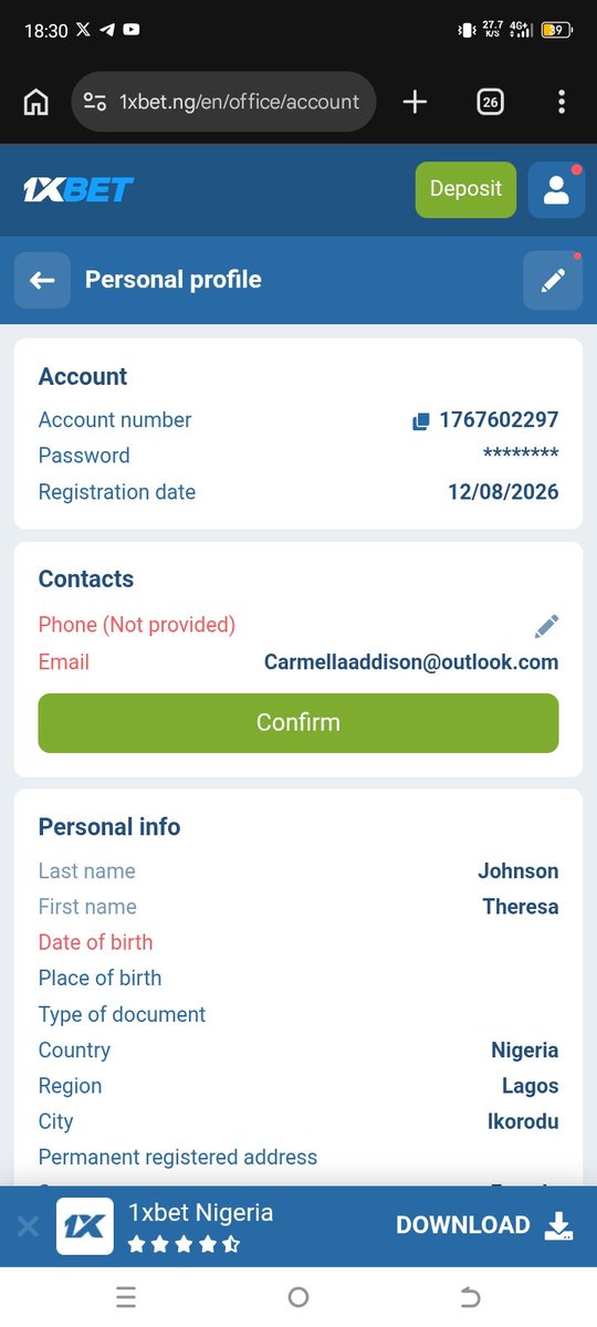Tessiimeh's tweet photo. I've registered with your promocode sir
I pray you see me this time please 
I'm in dire need of money at the moment, there's nothing at all at home 🙏🏽 @officialmoore7 

8124443360
Opay
Theresa https://t.co/WerZ0Lwor8