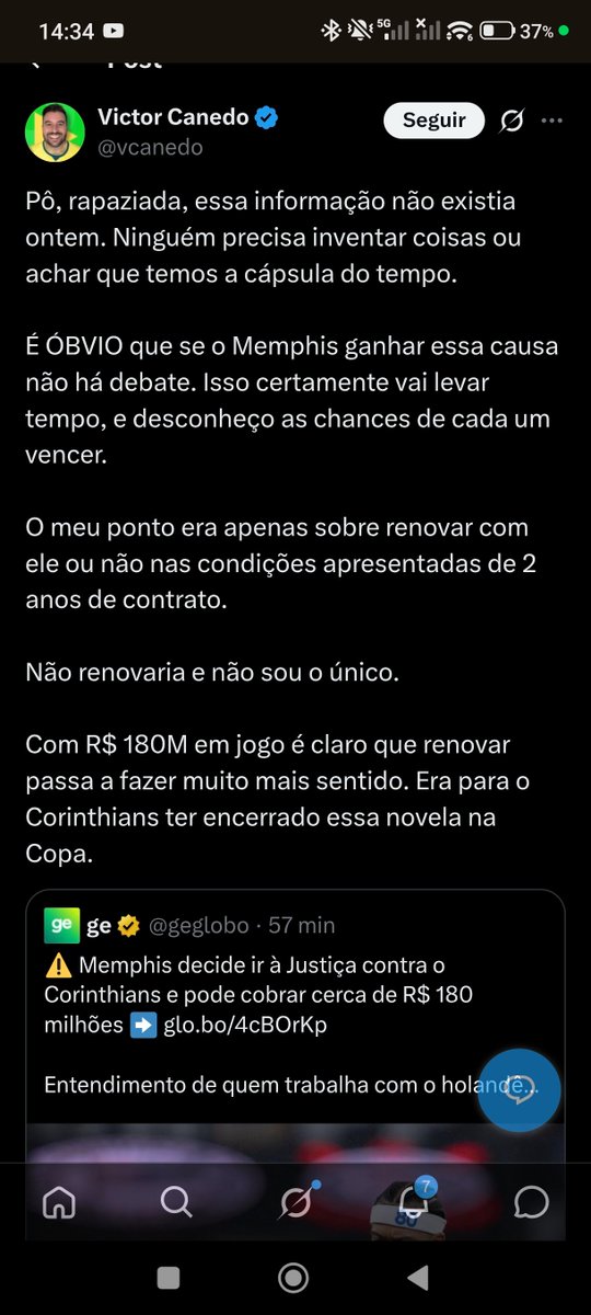 ThierryDeivid's tweet photo. Quando se da voz a alguém que não vive do Corinthians ou acompanha de ouvir falar, a questão não é só corinthiano pode falar do Corinthians, mas quem realmente sabe das coisas, ele quis ontem opinar pelo hype e hoje não teve nem a humildade de pedir desculpas. https://t.co/NYy8eKhbzw