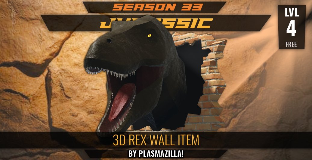 badimo's tweet photo. 🦴 Season 33: JURASSIC is upon us. Here are your prizes!

🦖 Level 2: The BoneClaw Spoiler! By @Nullnella!
🦕 *Level 3: Amber Disc Rims! By @DrBaconBunny!
🦖 Level 4: 3D REX Wall Item! By @plasmazillasc!
🦕 *Level 5: Extinction Event Drift! By @Ami_Badami!

[1/3...] https://t.co/edk6yuhYPv