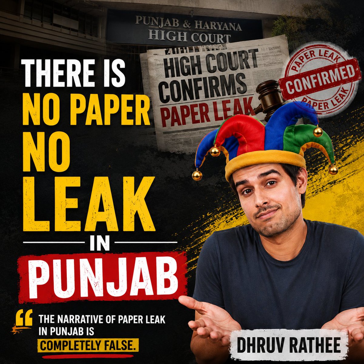 BattaKashmiri's tweet photo. There is no Paper Leak in Punjab 

MACROHARD @dhruv_rathee https://t.co/X3ezjIVA4U