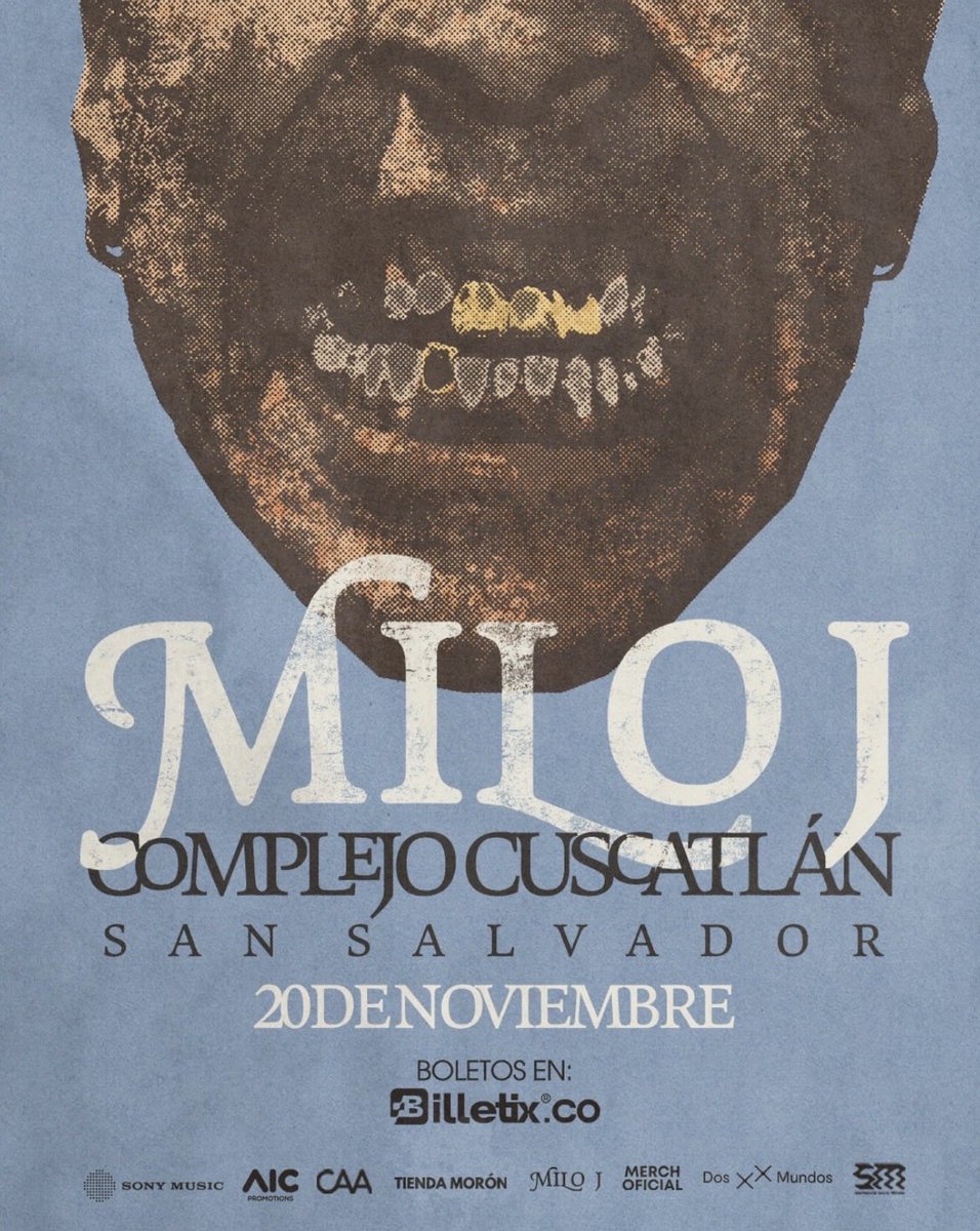 theeventussv's tweet photo. ¡Por Primera Vez En El Salvador 🇸🇻 Milo J!🔥

Uno de los nombres que está marcando a una nueva generación de la música latinoamericana🔥 Más información acá ➡️ https://t.co/H6qx29SBsE ⚡️
#conciertos2026 #miloj #enelsalvador #paratii #milojenelsalvador https://t.co/7fHaJNcd4Z