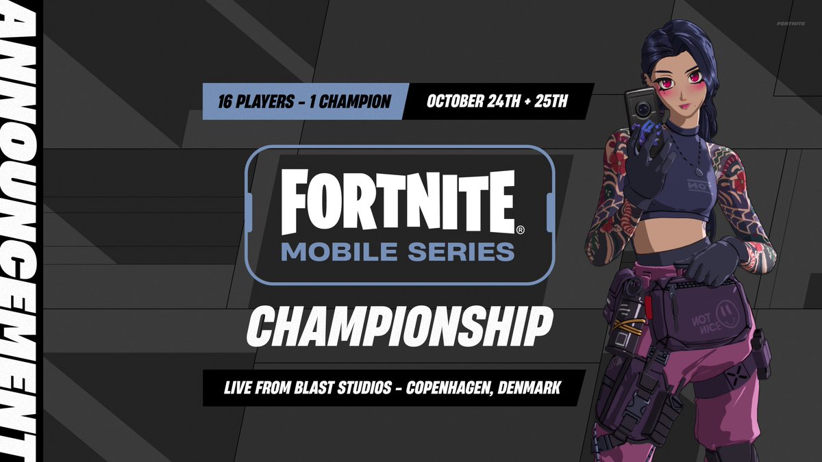ViniJogaMine's tweet photo. O Campeonato da Série Mobile de Fortnite acontecerá nos dias 24 e 25 de outubro!  16 melhores jogadores de todo o mundo, mas apenas um se tornará o primeiro Campeão da Série Mobile de todos os tempos. Ainda há tempo para se qualificar pelo LCQ de setembro: compita nos dias 5 e 6 de setembro.
quem joga pelo celular
